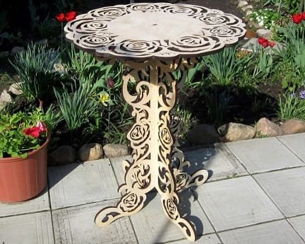 Laser Cut Round Cake Stand Wedding Table