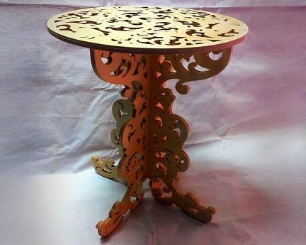 Laser Cut Wedding Cake Round Table