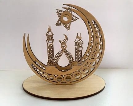 Laser Cut Crescent Moon Napkin Holder