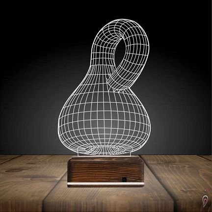 Laser Cut Bottle Gourd 3D Illusion Lamp