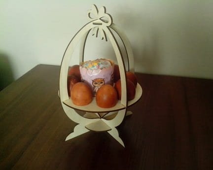 Laser Cut Easter Egg Display Stand