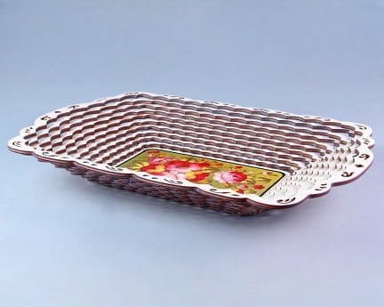 Laser Cut Candy Basket Wooden Serving Tray