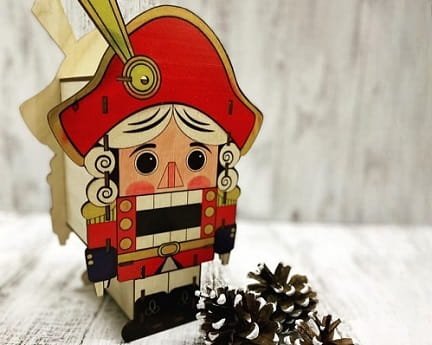 Laser Cut Christmas Nutcracker Decorations