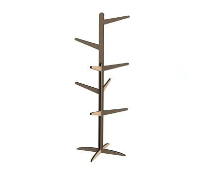 Laser Cut Coat Rack Freestanding Tree Clothes Hanger Rack Stand