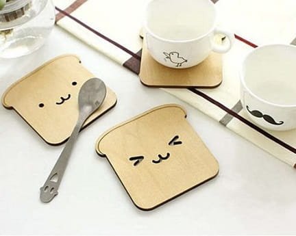 Laser Cut Cute Wooden Coasters